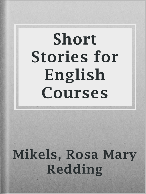 Cover image for Short Stories for English Courses